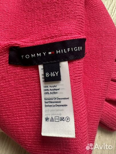 Комплект шапка и печатки Tommy Hilfiger оригинал
