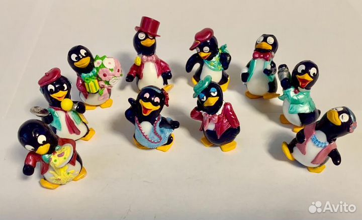 Пингвины- Игрушки из киндер сюрприза 90х