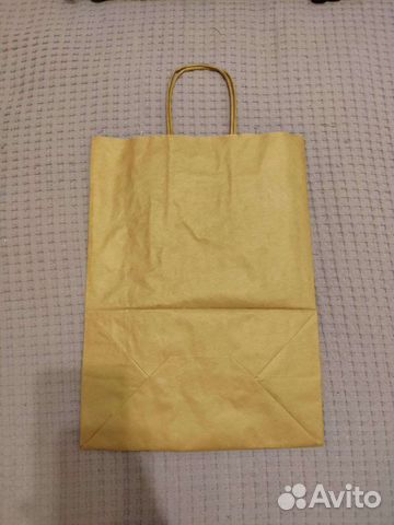 Крафт пакеты с кручеными ручками