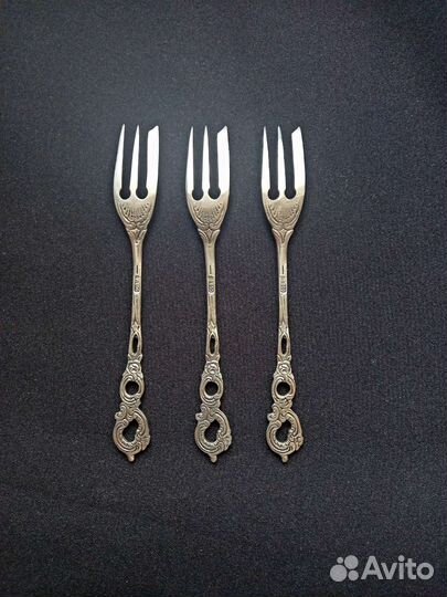 Вилка десертная Европа, серебро 800'