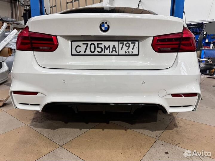 BMW F30 задний бампер М3 стиль Mlook