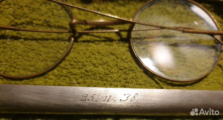Очки антикварные, старинные, 1938 г, 2 штуки