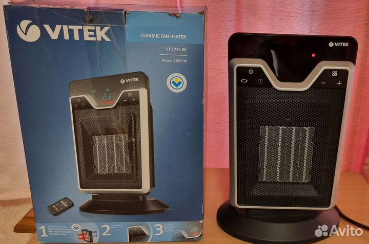 Тепловентилятор vitek VT-1751 вк