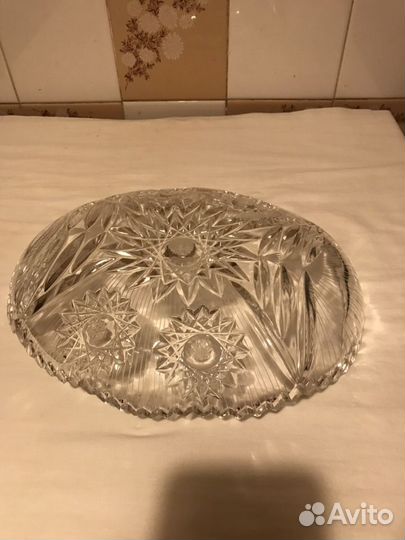 Салатник чаша для фруктов хрусталь