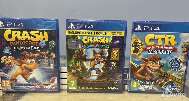 Crash Bandicoot ps4 (новые диски)