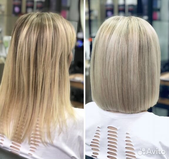 Окрашивание и стрижка волос