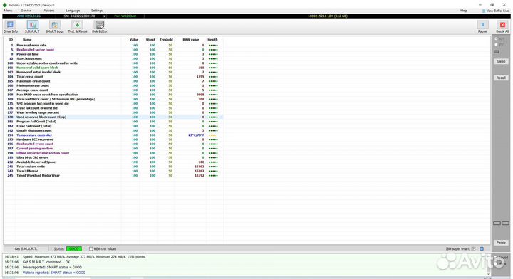 Накопитель SSD 512Gb AMD R5SL512G SATA 6Gb/s 2,5
