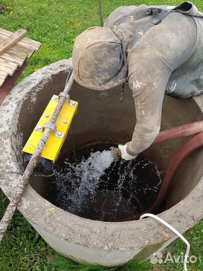Чистка колодцев, копка септика из колец, колодцы