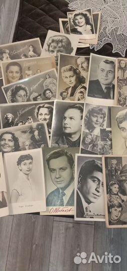 Почтовые открытки времён СССР с артистами