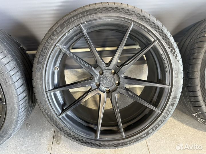 Резина летняя r22 с дисками rohana для bmw x6 g06