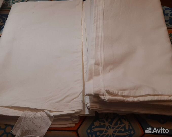 Простынь, наволочки, бязь рулон 8,95 м СССР