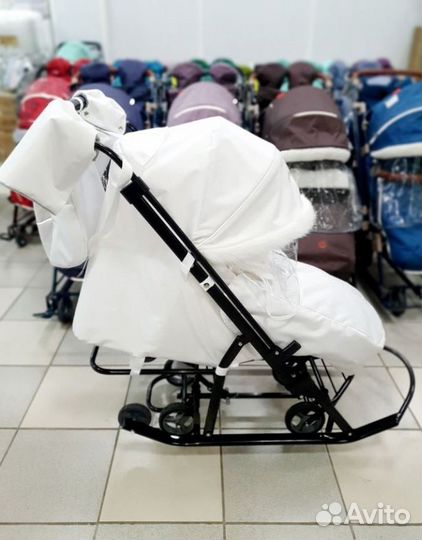 Санки коляска снеговик 2023