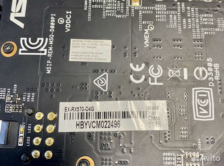 Видеокарта Radeon asus Expedition RX570 4Gb