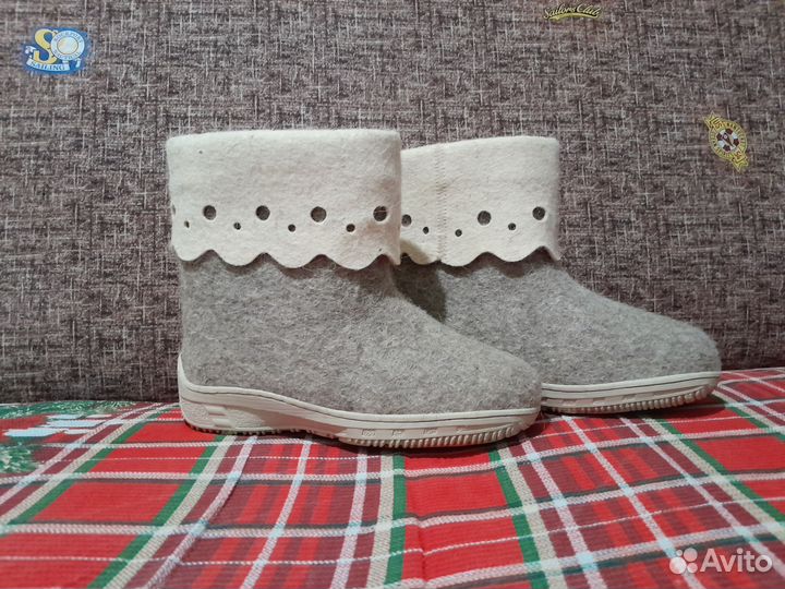 Женские натуральные валинки, 38р. Новые