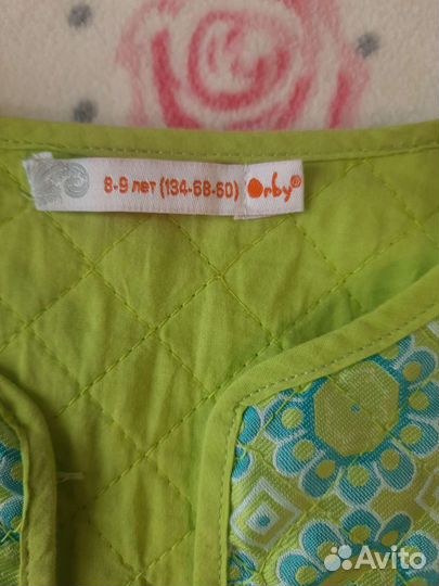 Костюм orby 134 жакет + юбка шорты