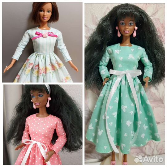 Лот платьев для барби