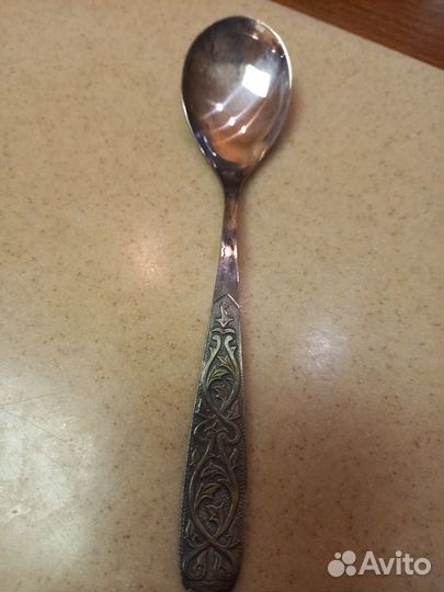 Мельхиоровые ложки набор СССР (клеймо мнц рм)