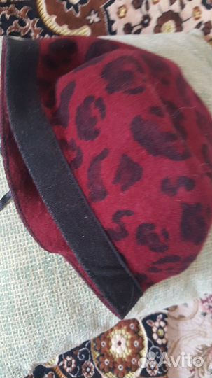 Берет фетр бордо