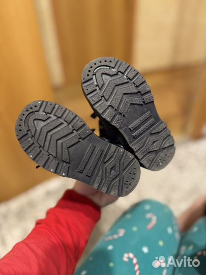 Сапоги осенние для мальчика кожаные 22