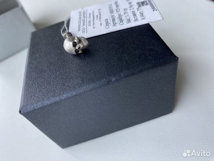 Моносерьга серебро