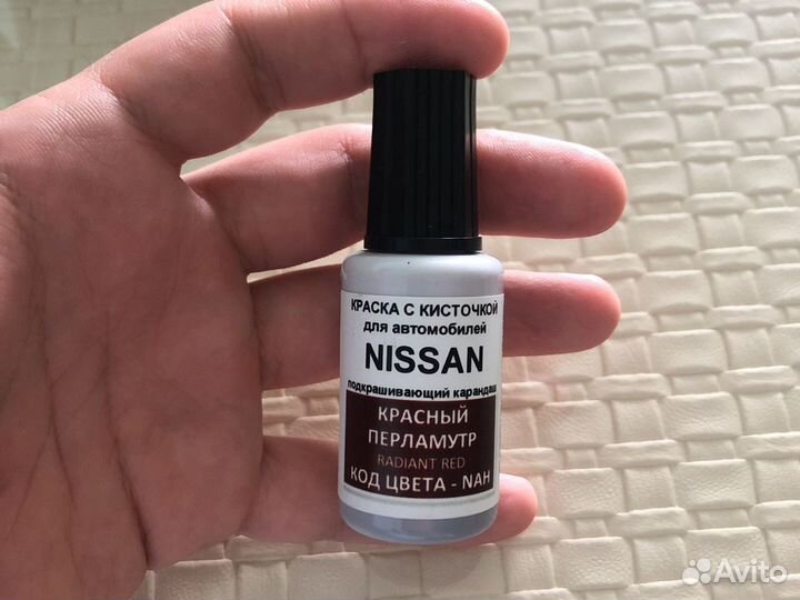Подкраска сколов, краска с кисточкой на nissan