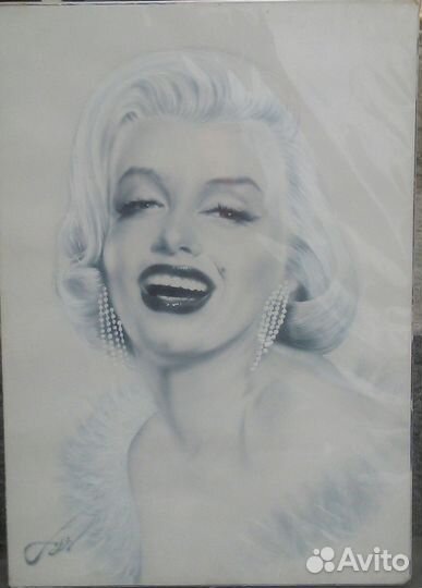 Портрет маслянными красками на холсте, сухая кисть