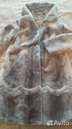 Шуба мутоновая с норкой 56-58