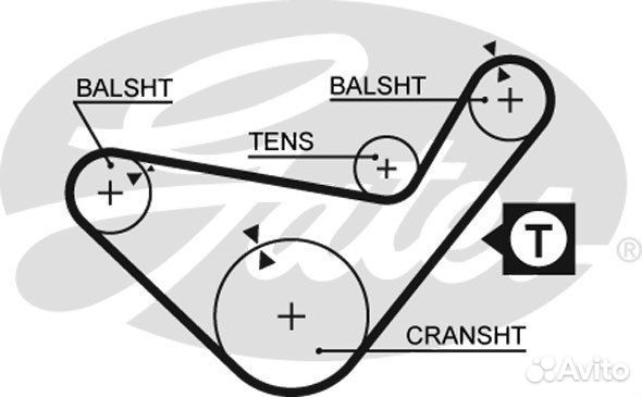 Ремень грм gates 5210 Gates