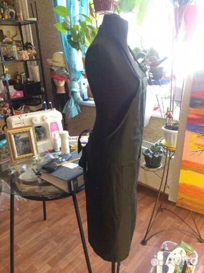 Фартук новый Парикмахерский поварской черный