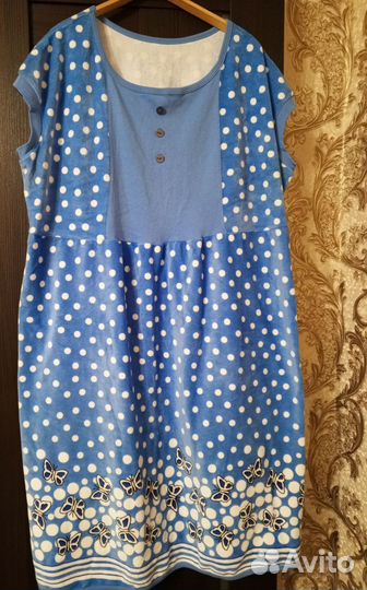 Платье женское велюровое