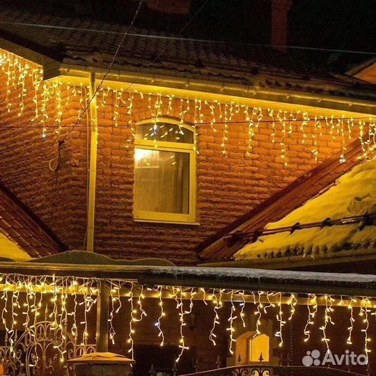 Уличная гирлянда «Бахрома» 5/6/12/25м