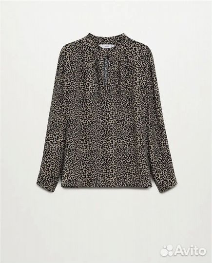 Рубашка Mango новая S леопард