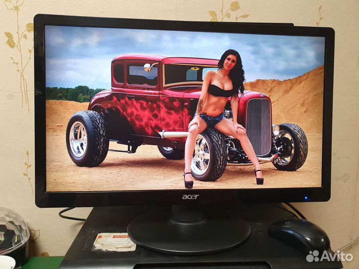 Монитор 22 дюйма.Acer s221hql,dvi/vga