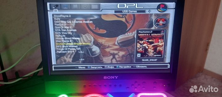 PS2 Slim 64 Гб Прошитая 29+1360 игр