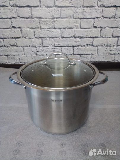 Кастрюля Fissman из нержавеющей стали 8,1 литров