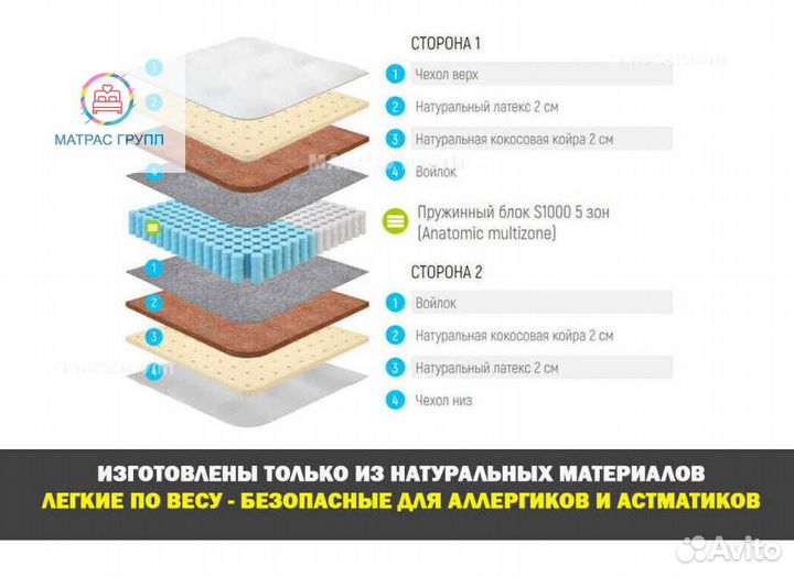 Матрас ортопедический