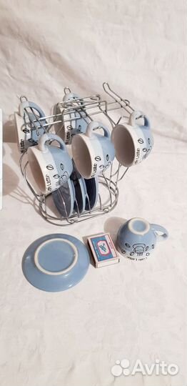 Новый Кофейный сервиз на 6 персон Кофейные чашки