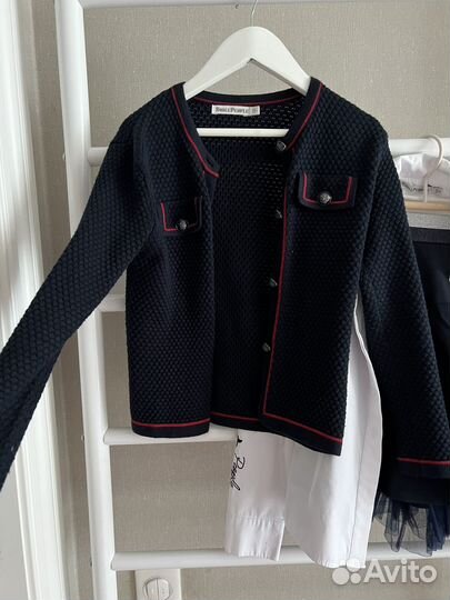 Жакет школьный темно стрий р122-128