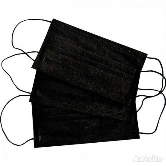 Маска Чёрная немедицинская