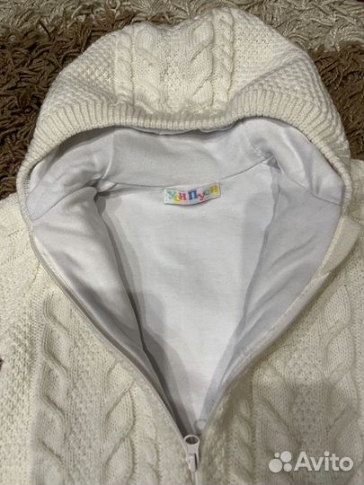 Вязаный двухслойный комбинезон