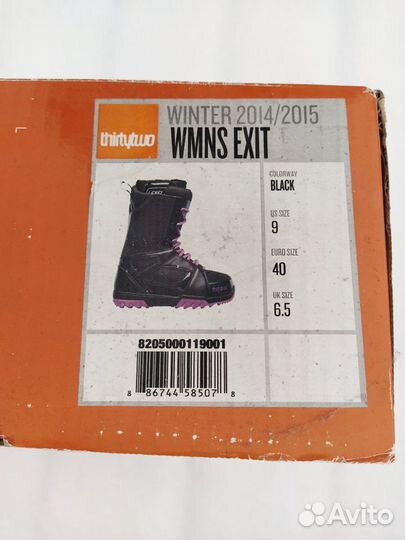 Сноубордические ботинки ThirtyTwo wmns exit