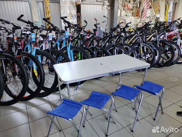 Стол туристический складной с 4 стульями