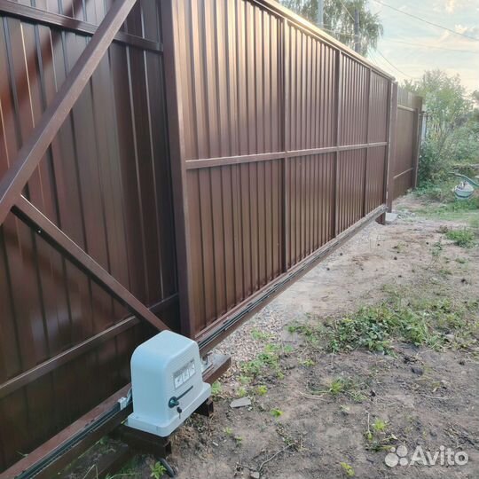 Откатные ворота под ключ