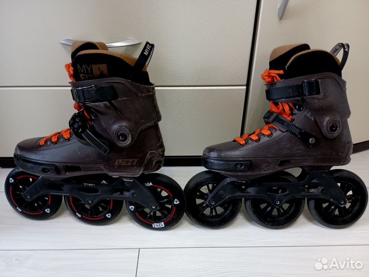 Роликовые коньки Powerslide Next 125 Brown