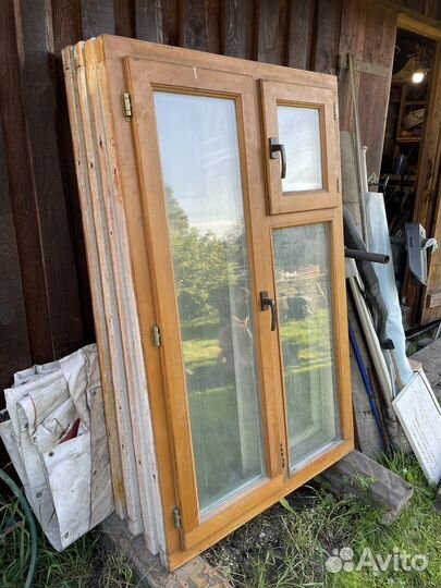 Деревянные окна со стеклопакетом бу