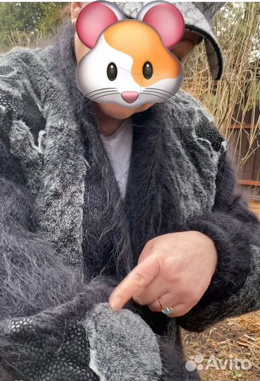 Кардиган длинный нат. мохер Турция 52/54