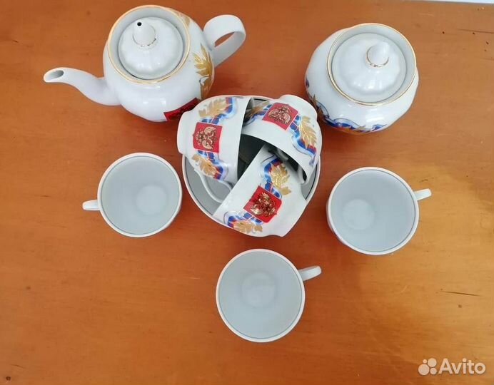Чайный сервиз дулево с государственной символикой