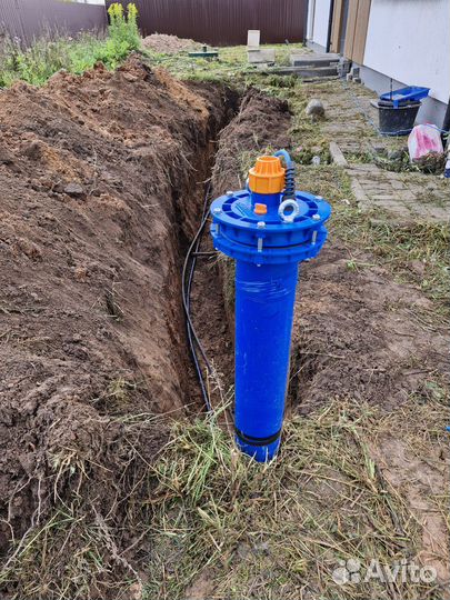 Обслуживание скважин, замена насоса, чистка