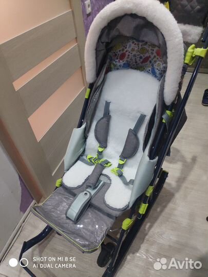 Детские санки коляска nika