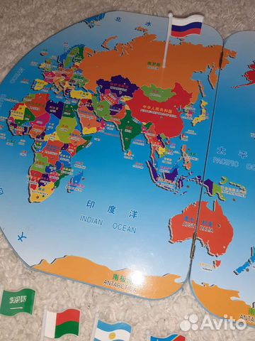 Карта мира с флагами